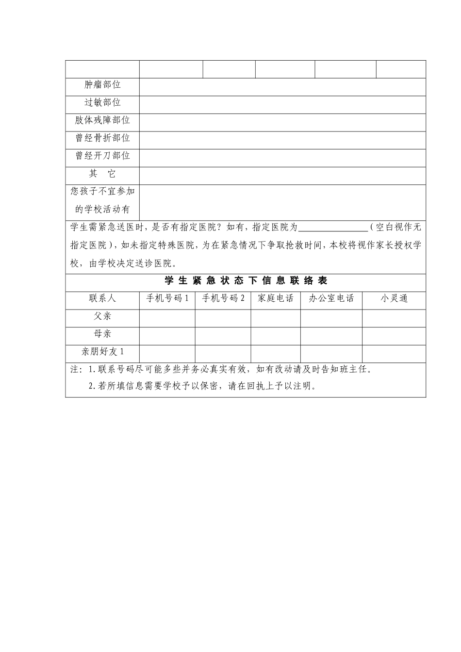 特殊体质调查问卷_第2页