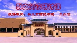 群文阅读研讨课研讨课（学员王红芸课题研讨公开课课件)