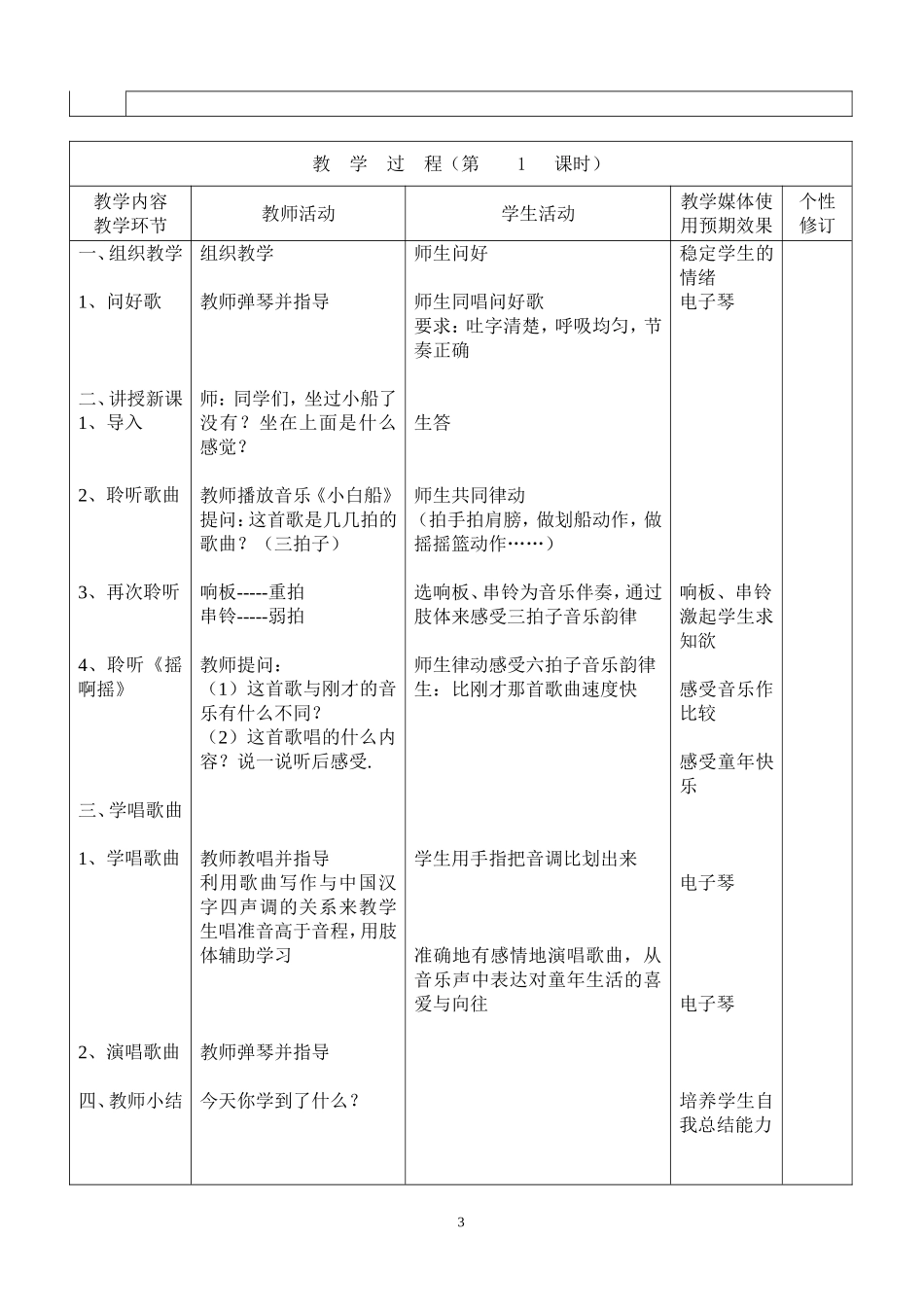 摇啊摇（表格式）_第3页