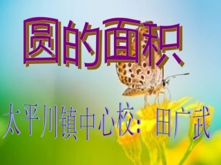 人教版小学数学六年级第十一册《圆的面积》PPT课件