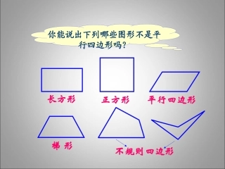 人教版四年级数学：梯形课件