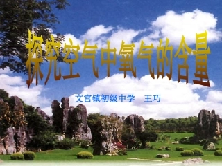 探究空气中氧气的含量