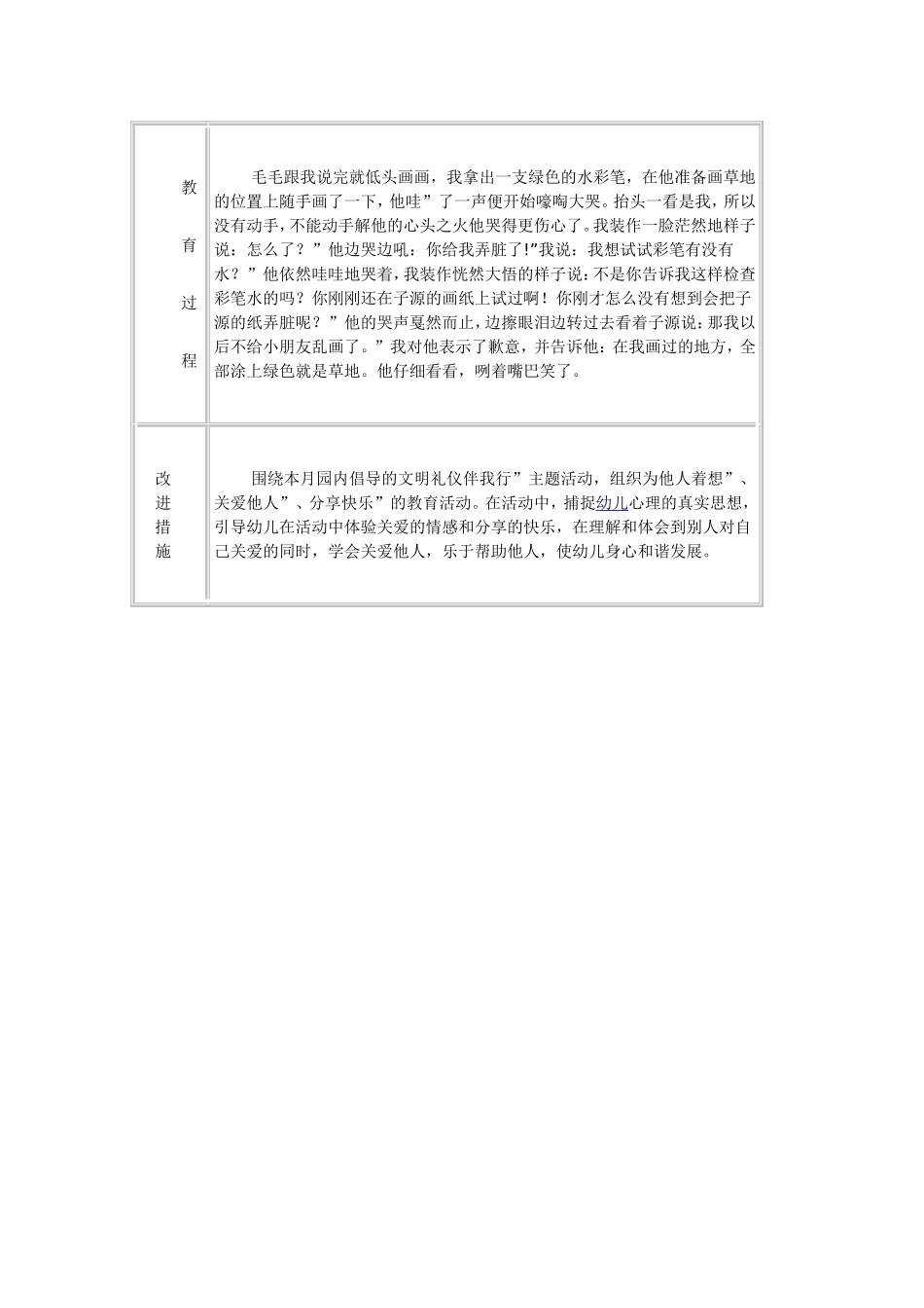 大班幼儿观察记录表敏_第2页