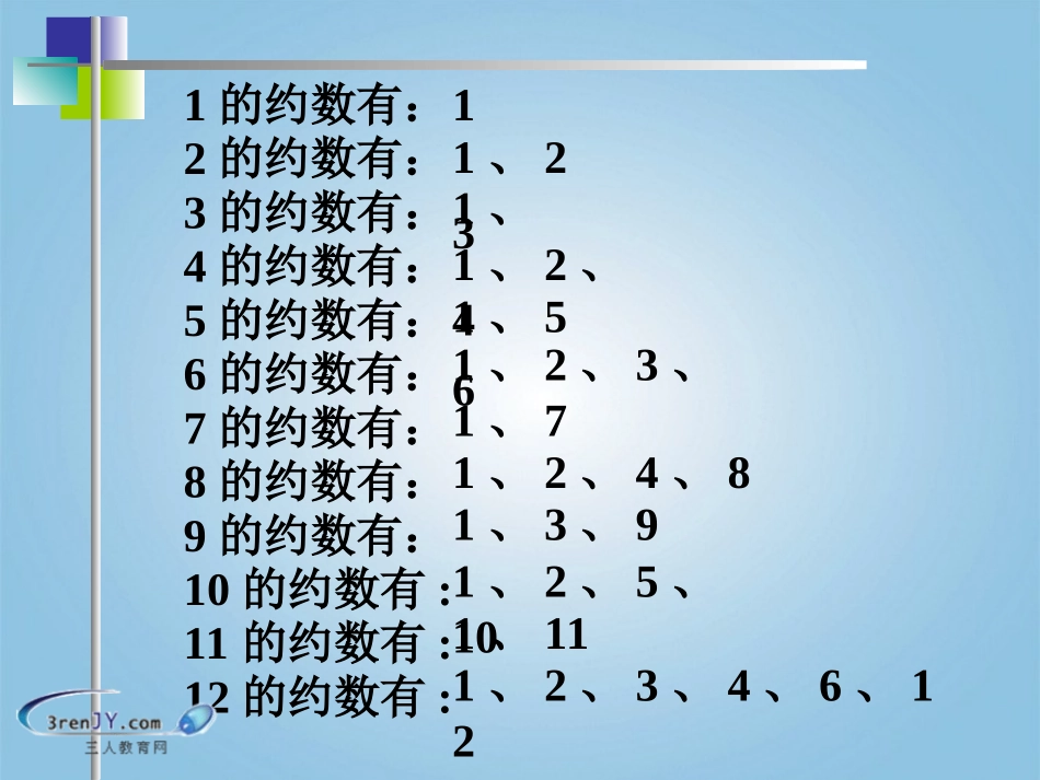 （人教新课标版）五年级数学下册《质数和合数》教学课件_第3页