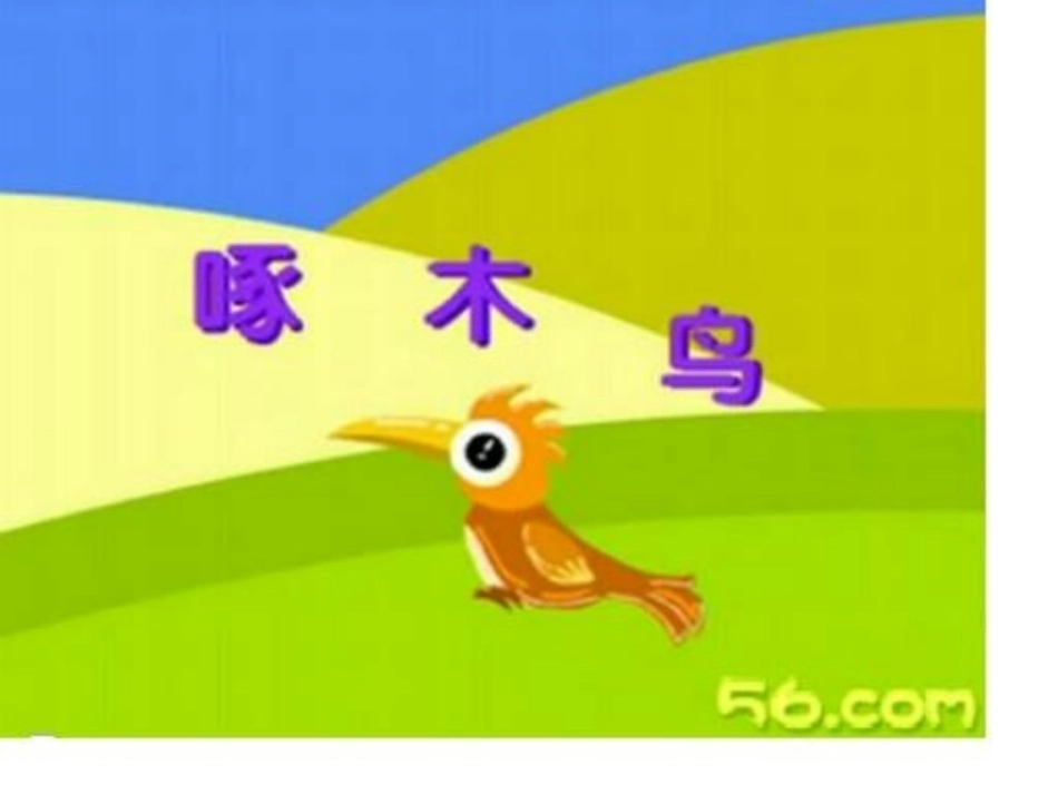 大班音乐欣赏：啄木鸟_第1页