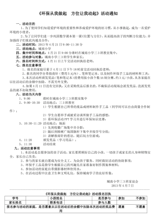 环保从我做起方位让我动起