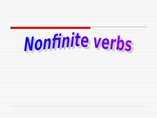 初中英语语法复习-非谓语动词