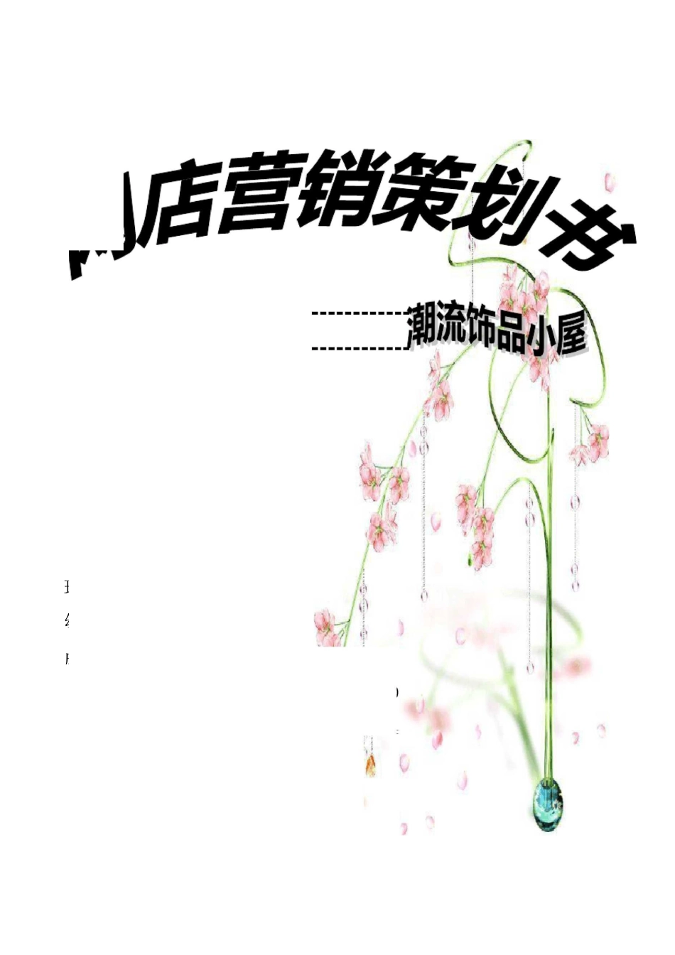 网店营销策划书_第1页