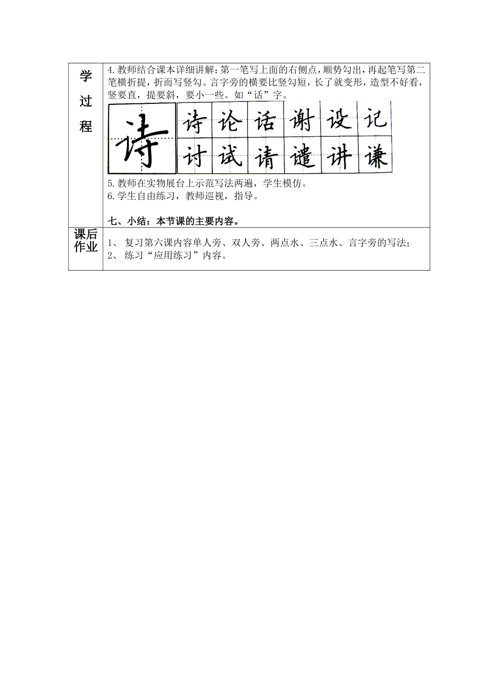 单人旁、双人旁、两点水、三点水、言字旁的写法_第3页