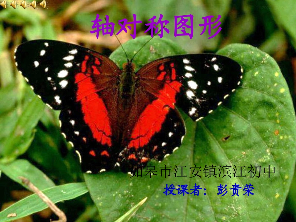 人教版_二年级上册数学课件_对称图形_第1页