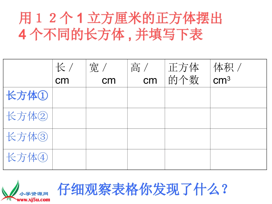 苏教版数学六年级上册《长方体和正方体的体积》课件_第3页