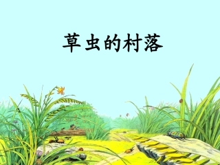 草虫的村落课件