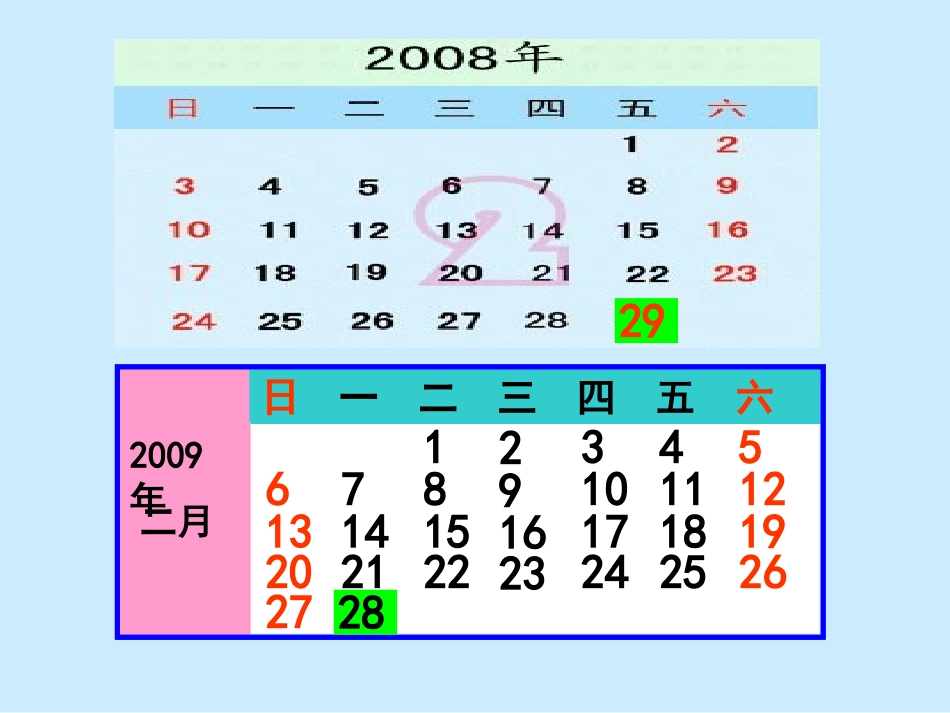 认识平年和闰年_第3页