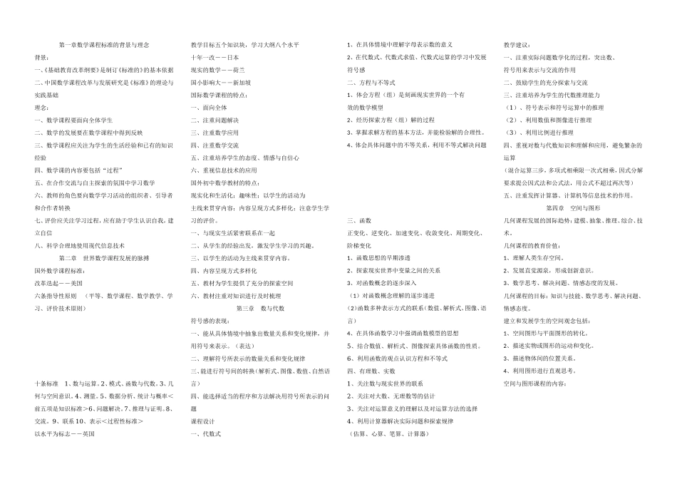 初中数学复习提纲_第1页