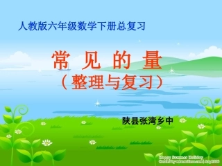 王智慧常见的量课件