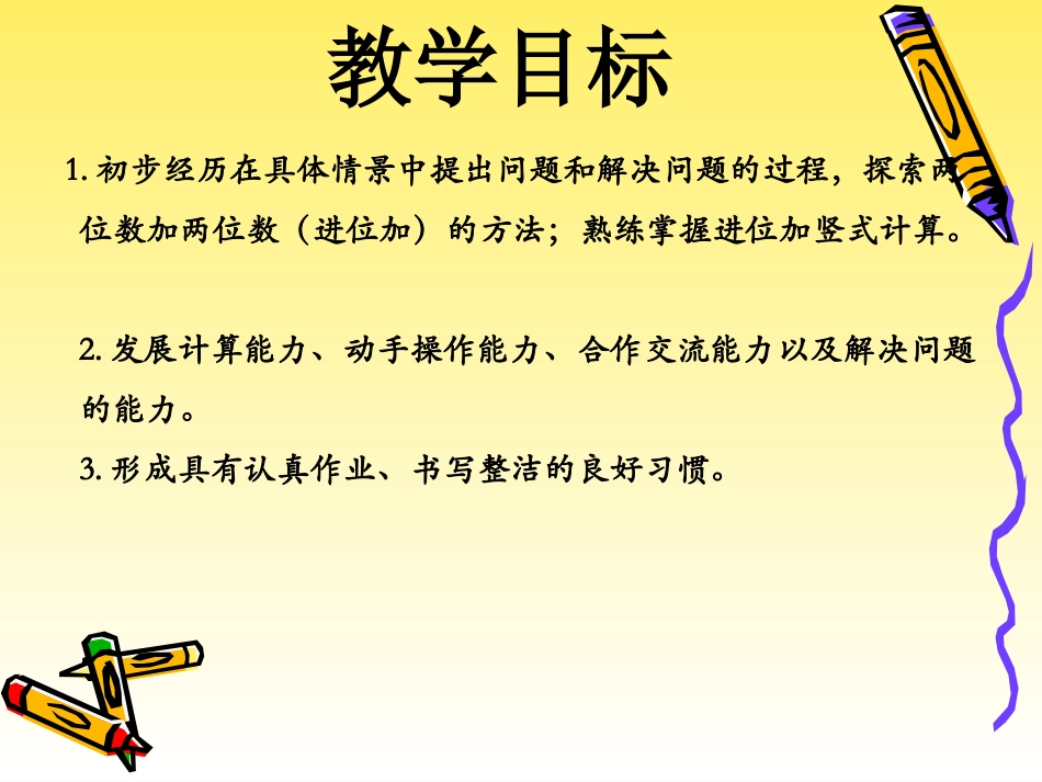 《笔算两位数加两位数（进位）》教学课件_第2页