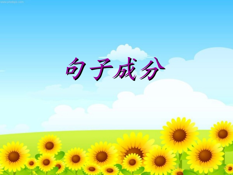 高中英语语法_句子成分_第1页