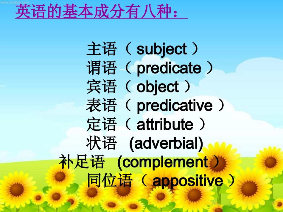 高中英语语法_句子成分_第2页