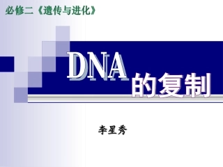 ＤＮＡ的复制课件