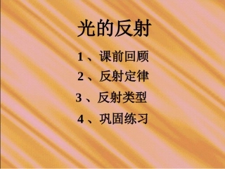 八年级物理上光的反射