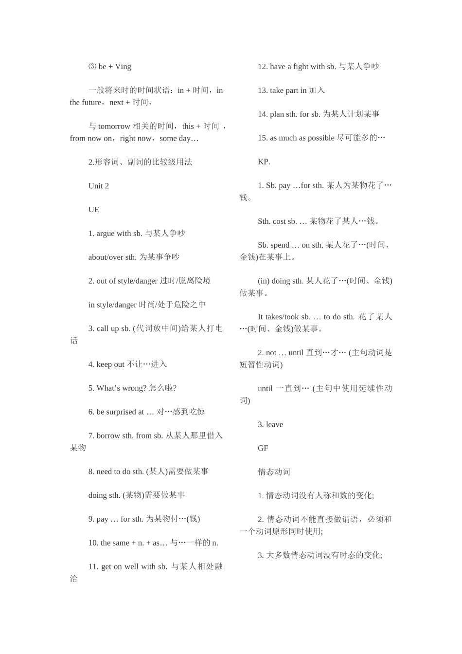 八年级下册英语复习提纲_第2页
