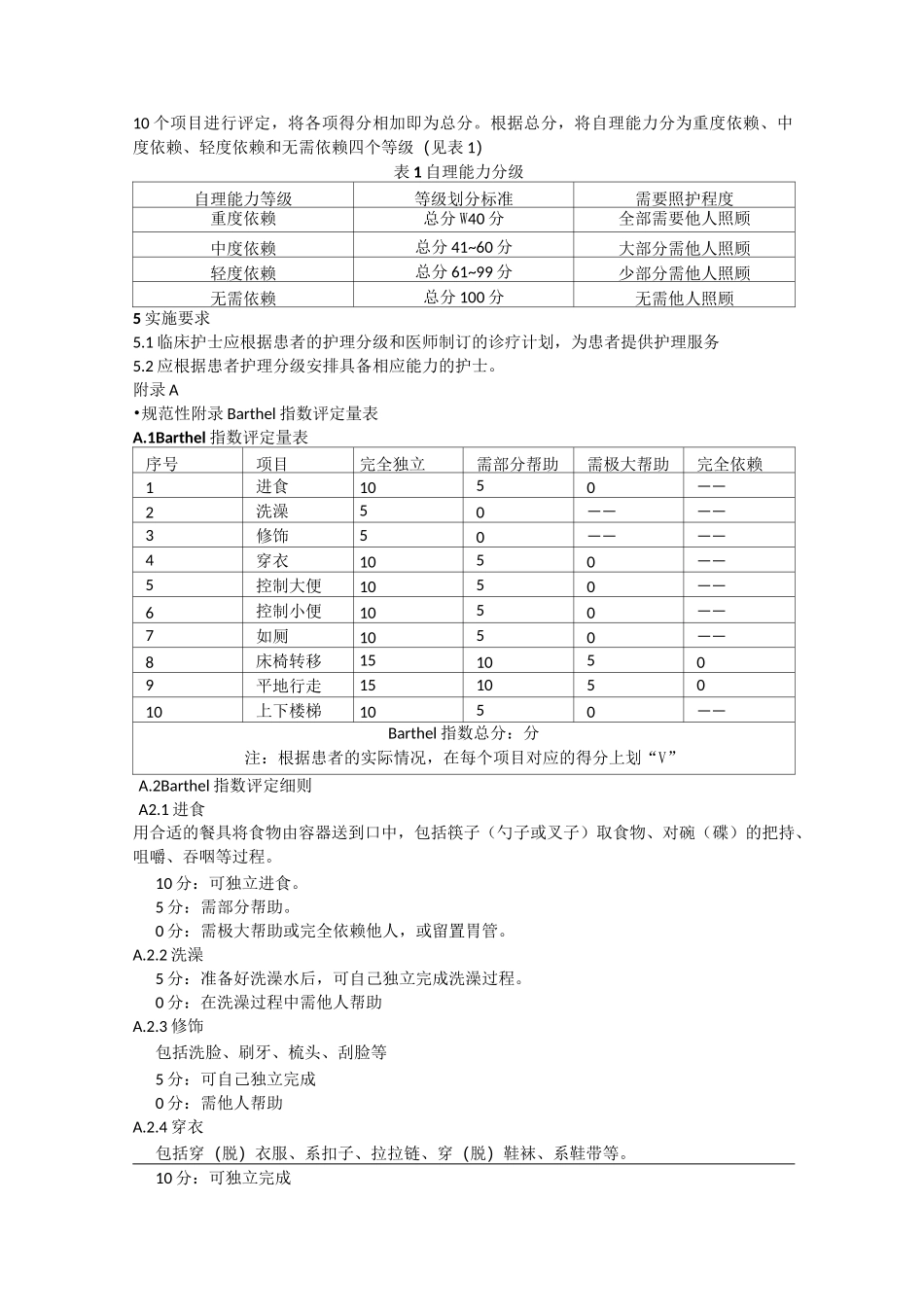 护理分级标准(最新版)_第2页