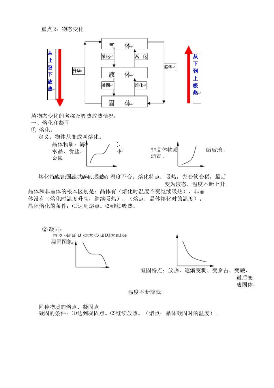 《温度与物态变化》知识点考点及试题_第3页