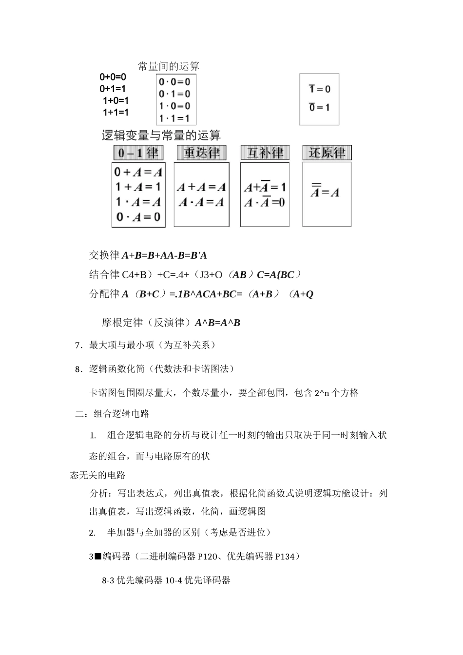 数字逻辑电路学习总结_第3页