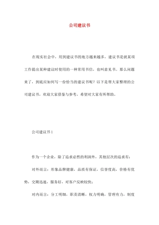 公司建议书 (2)