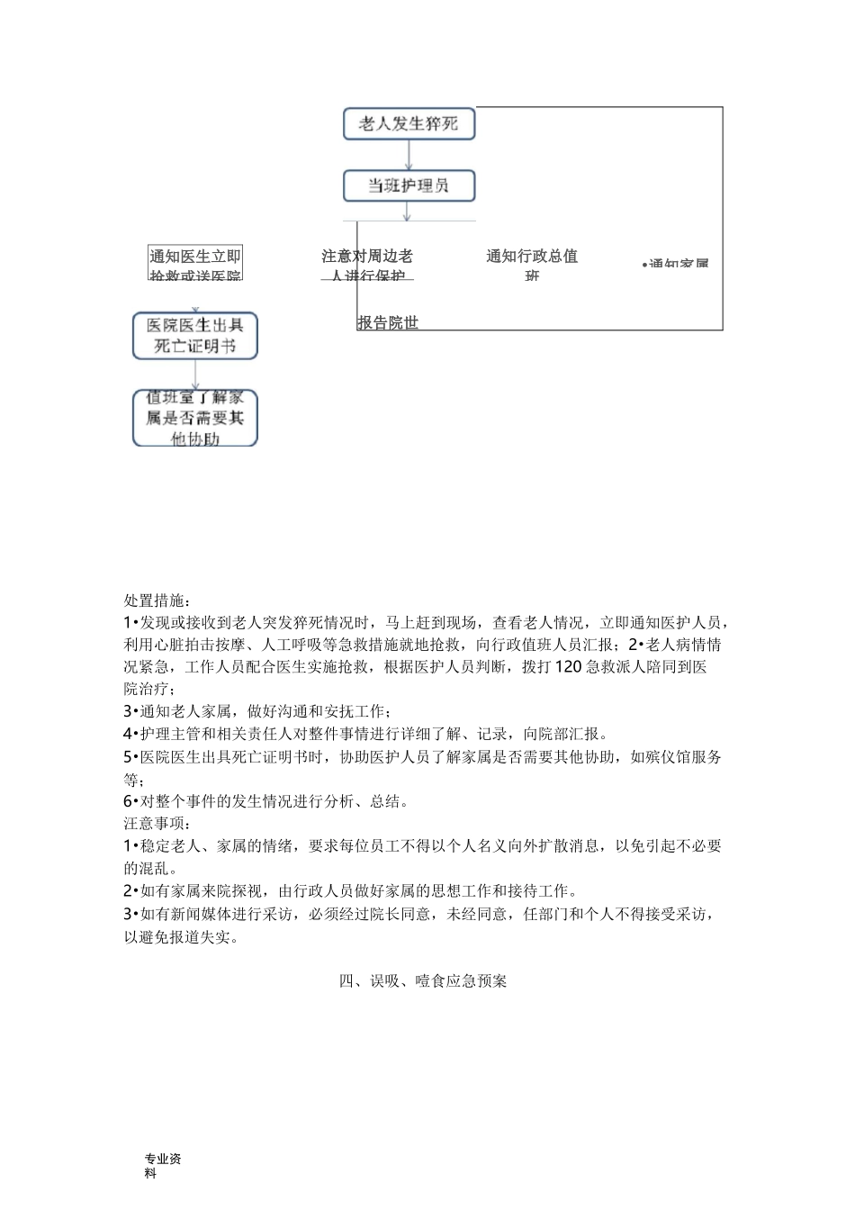 养老机构应急救援预案_第3页