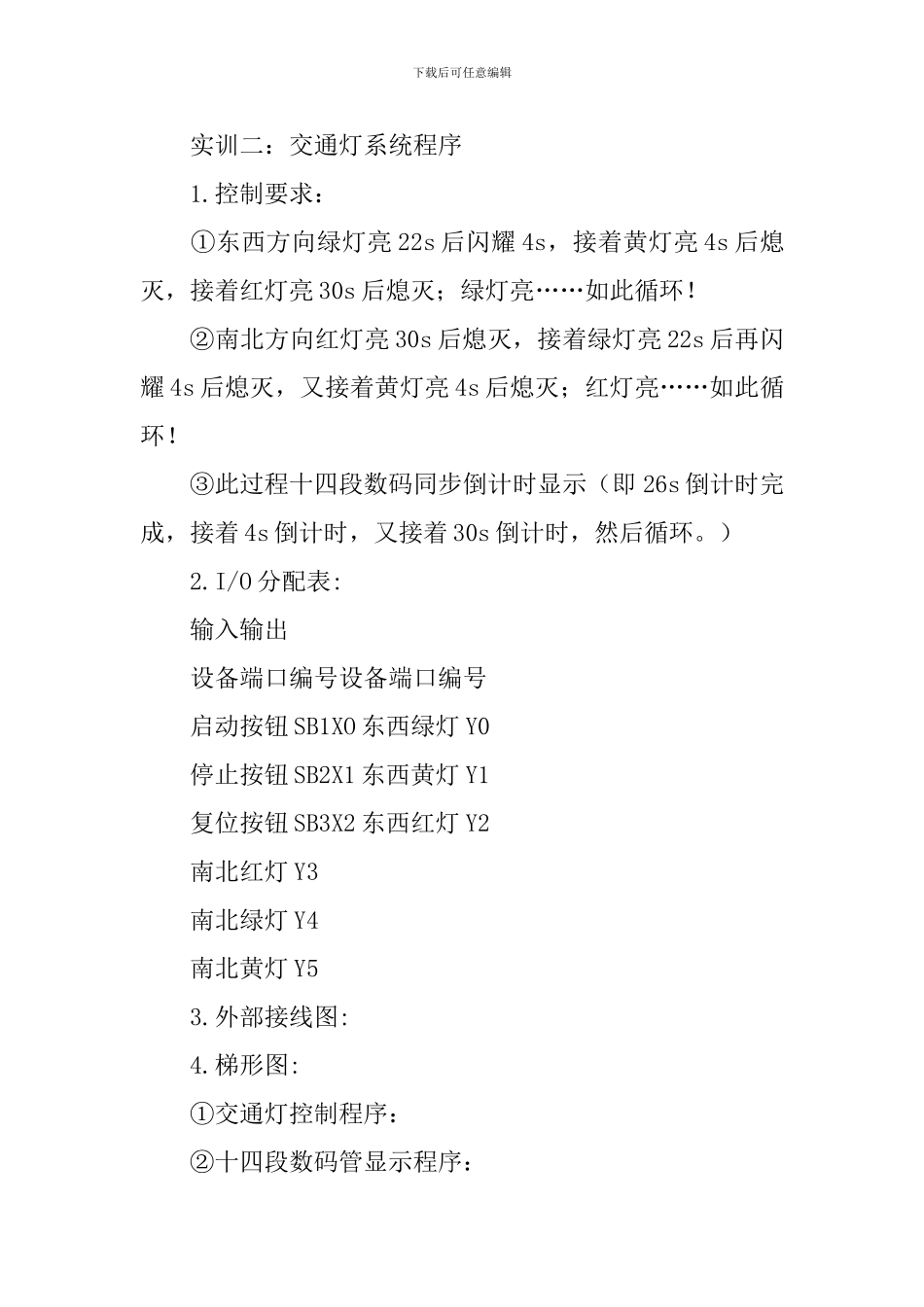 PLC实训工作报告_第3页
