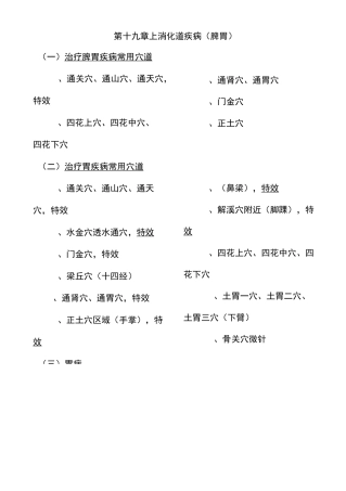 董针处方学第十九章     上消化道疾病(脾胃)