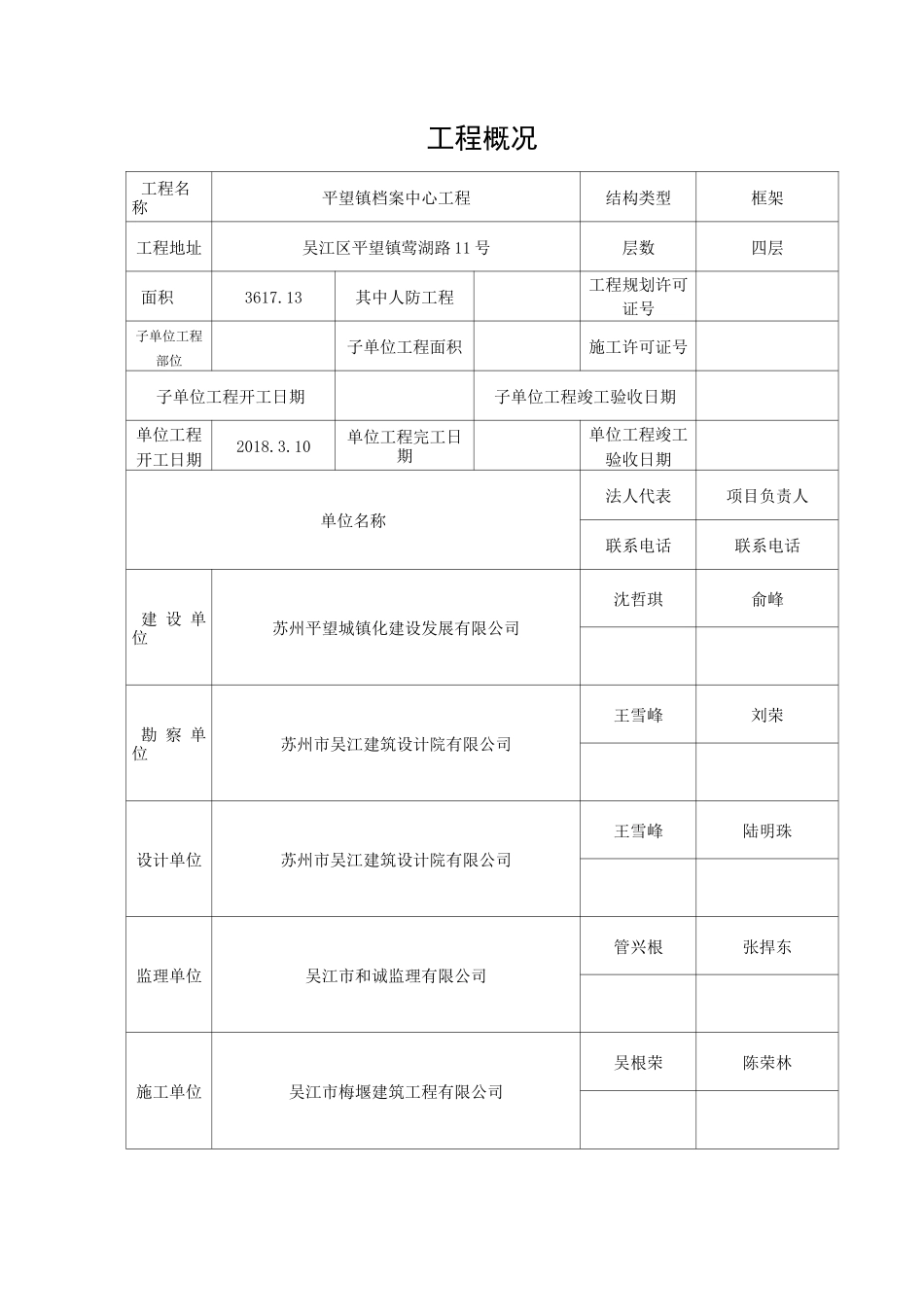 单位(子单位)工程竣工验收报告_第2页