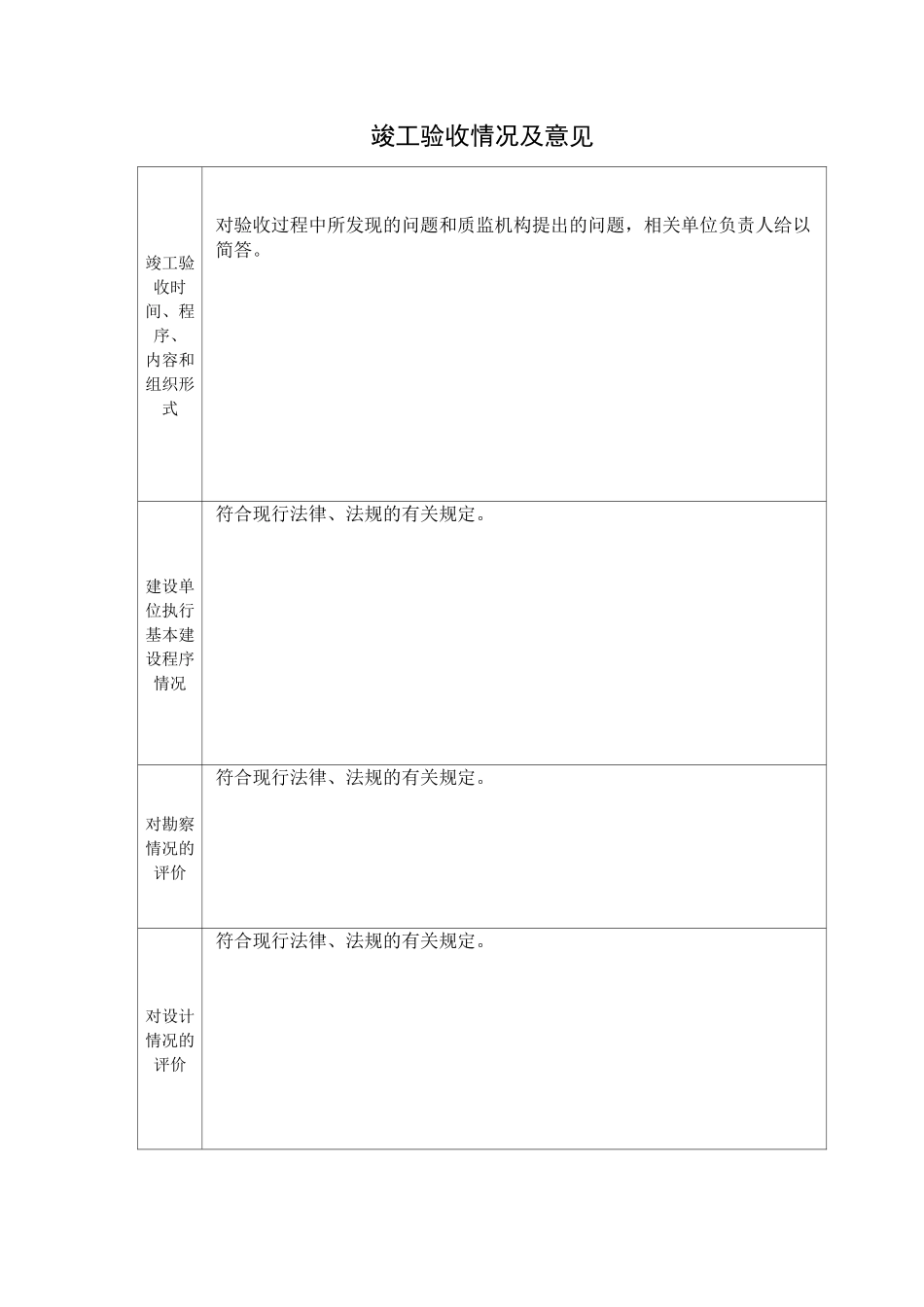 单位(子单位)工程竣工验收报告_第3页