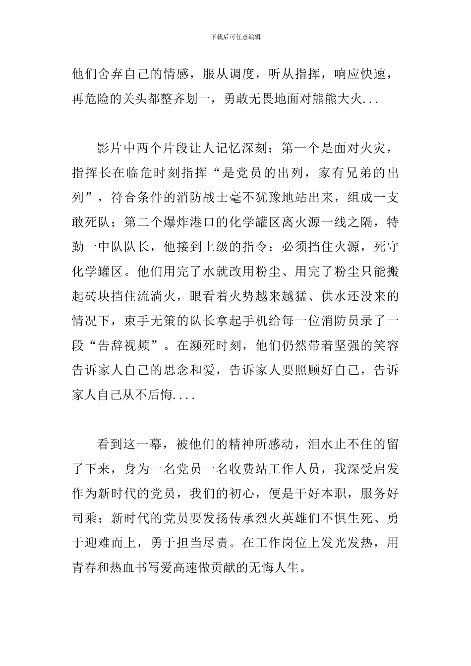 《烈火英雄》观后感(三篇)_第2页