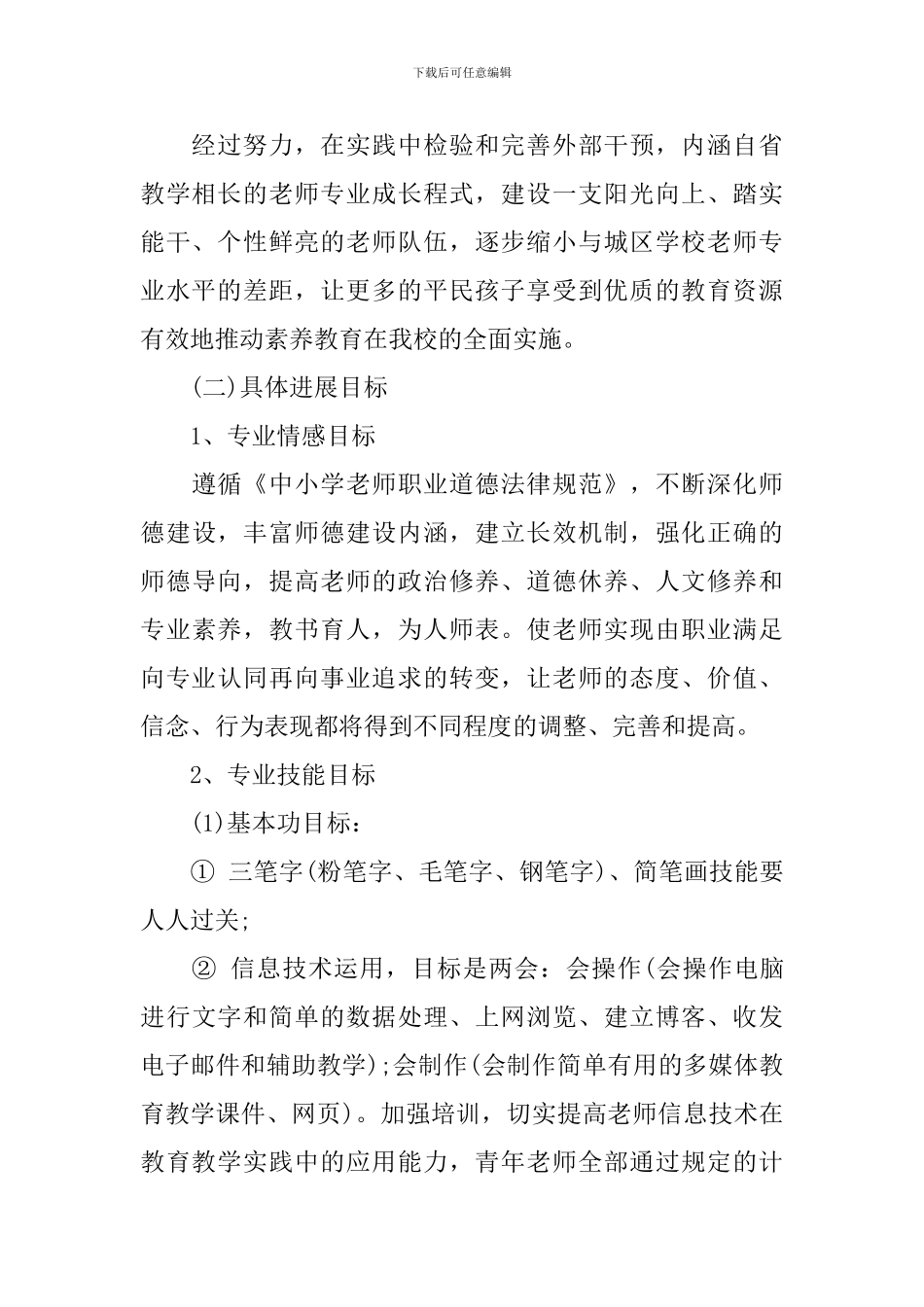 学校教师专业成长计划_第3页