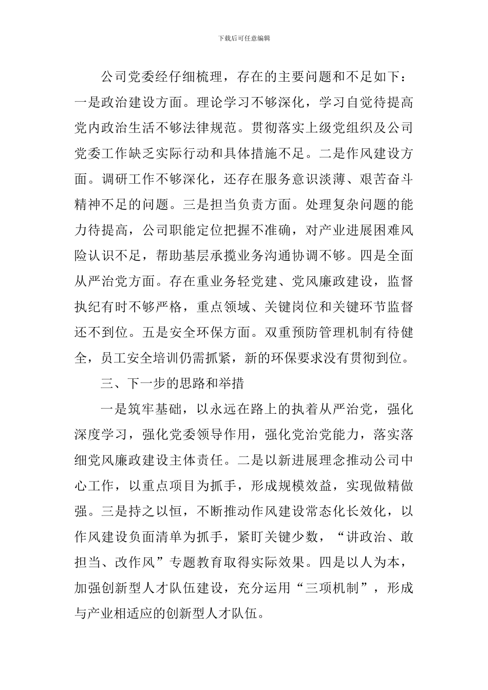 公司党委书记抓党建述职述廉报告_第2页