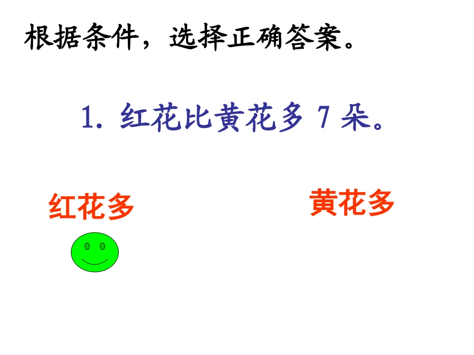 比一个数多几或少几的应用题_第1页