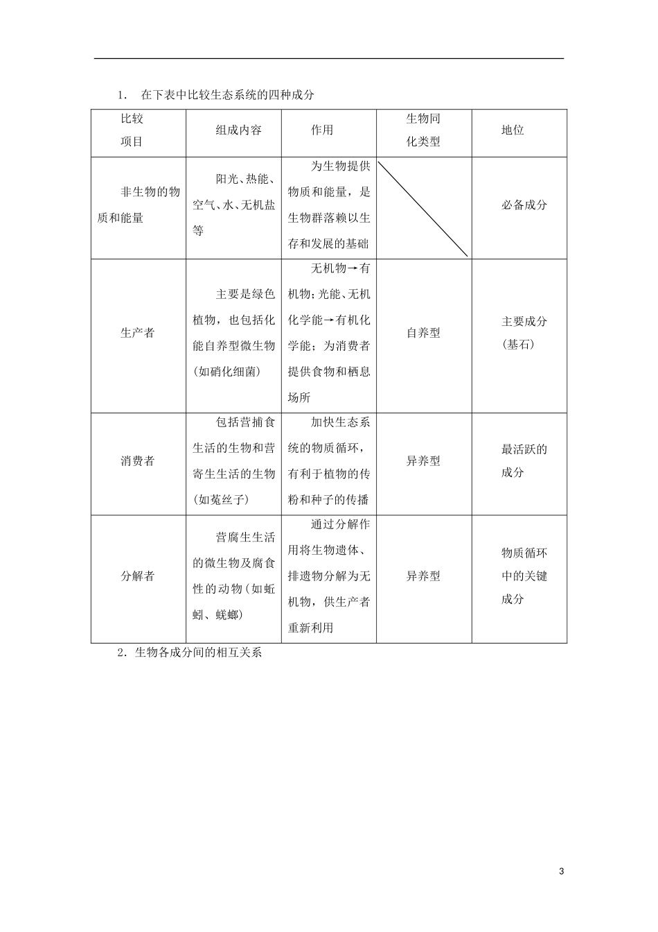 高中生物 6.1 生态系统的营养结构导学案 浙科版必修3_第3页