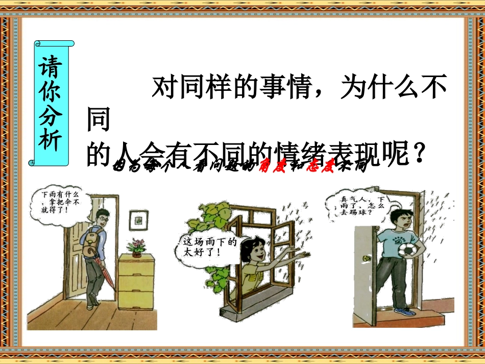 第六课《做情绪的主人-学会调控情绪》课件_第2页