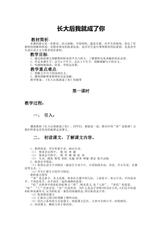 长大后我就成了你