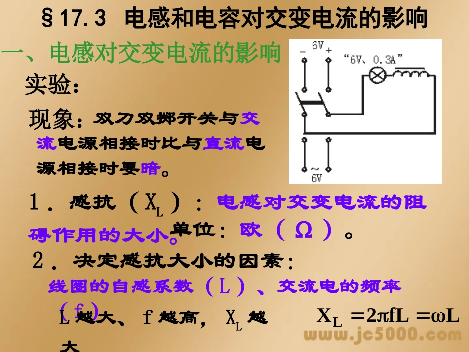 电感和电容对交变电流的影响课件_第3页