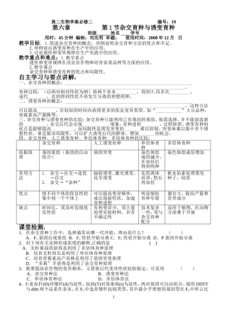 从杂交育种到基因工程1