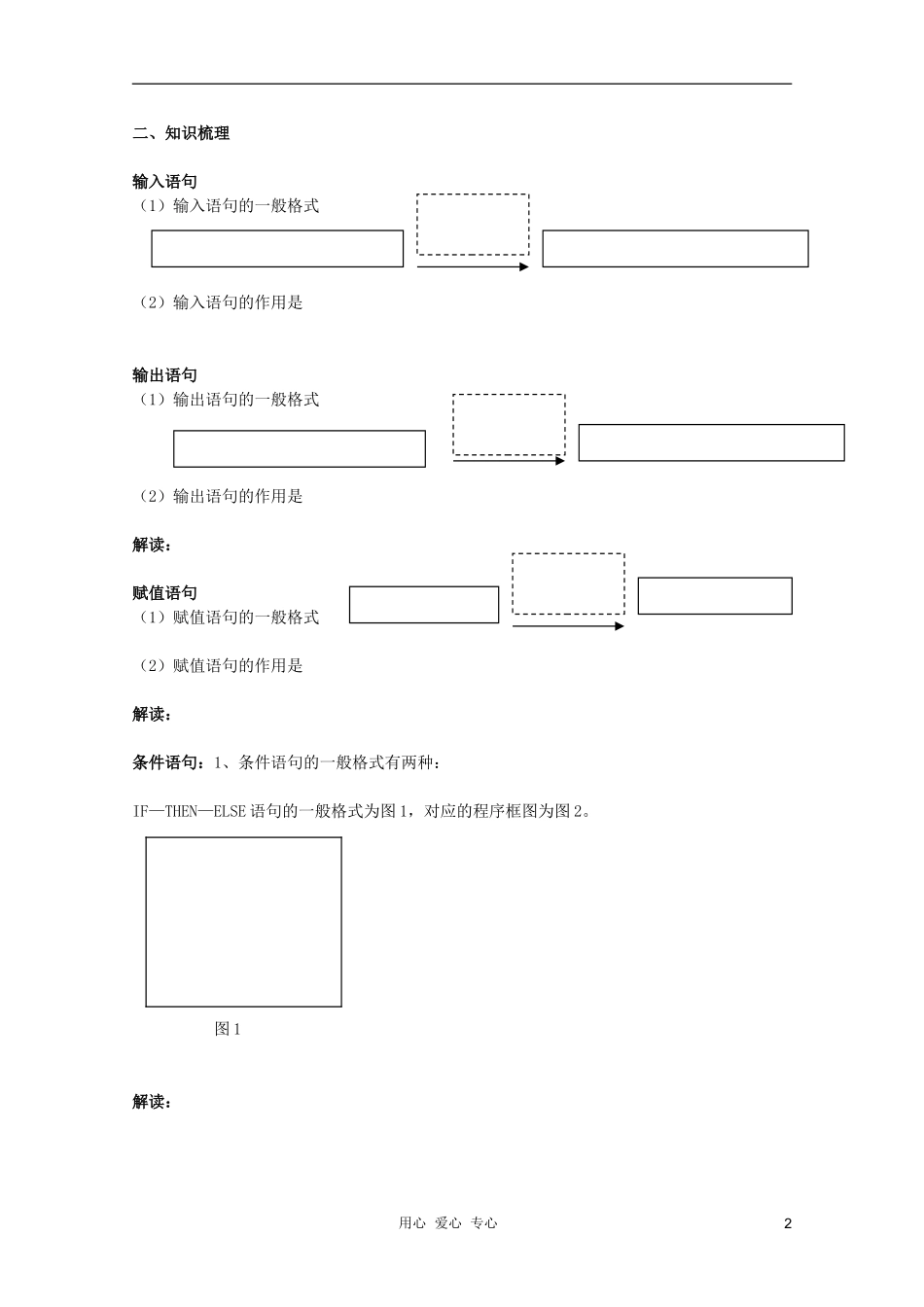 北京第十八中学高三数学第一轮复习 55 基本算法语句教案（学生版）_第2页