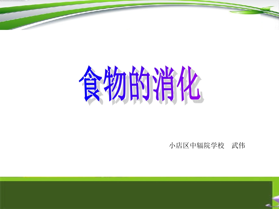 食物的消化中辐院武伟_第1页