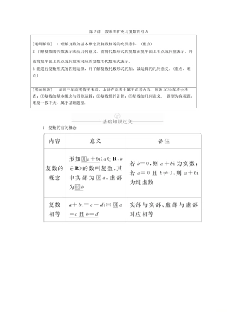 高考数学一轮复习 第11章 算法复数推理与证明 第2讲 数系的扩充与复数的引入讲义 理（含解析）-人教版高三全册数学教案
