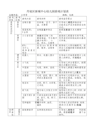 《小问号》游戏计划