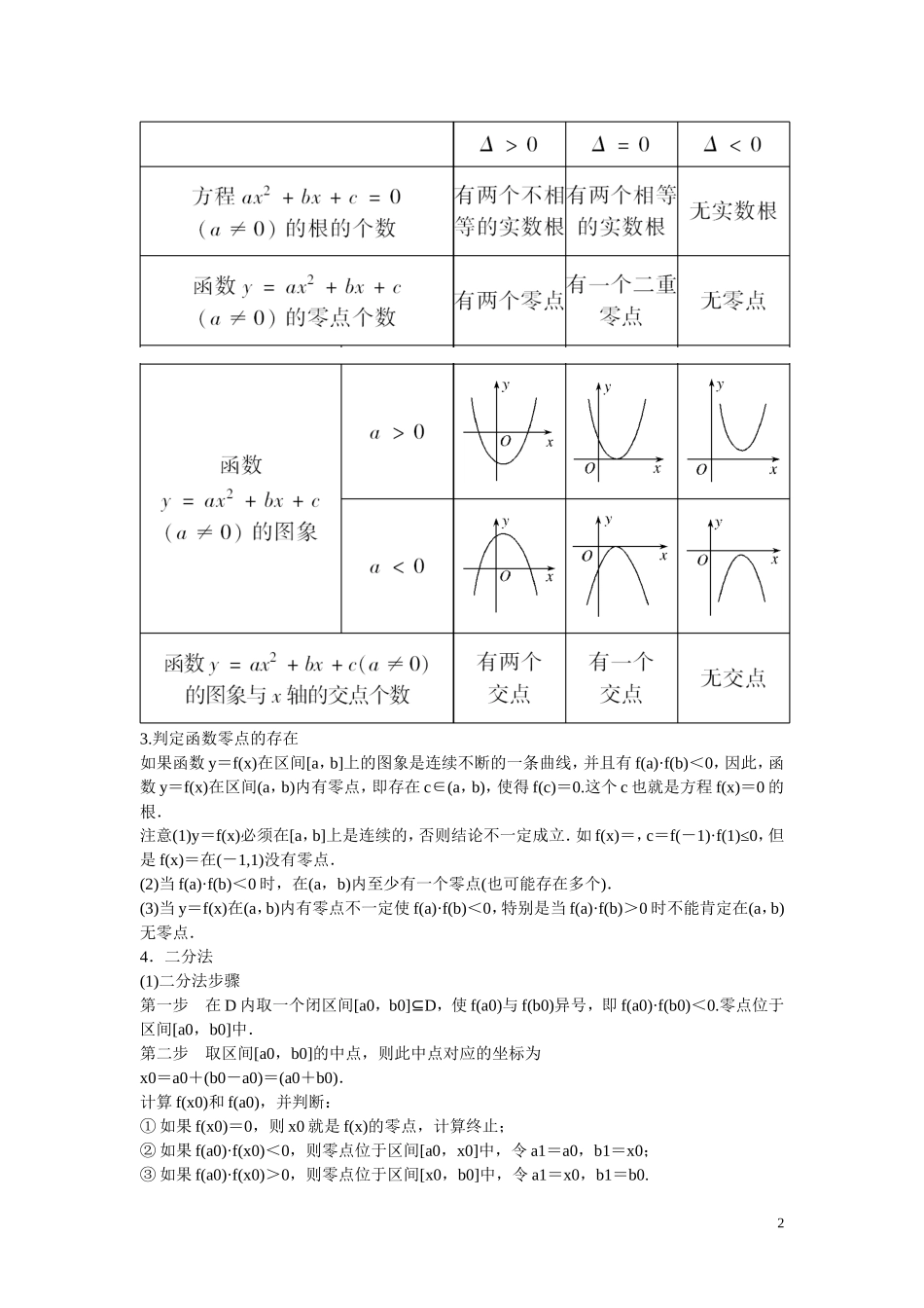 高考数学 第十二节 函数与方程教材_第2页