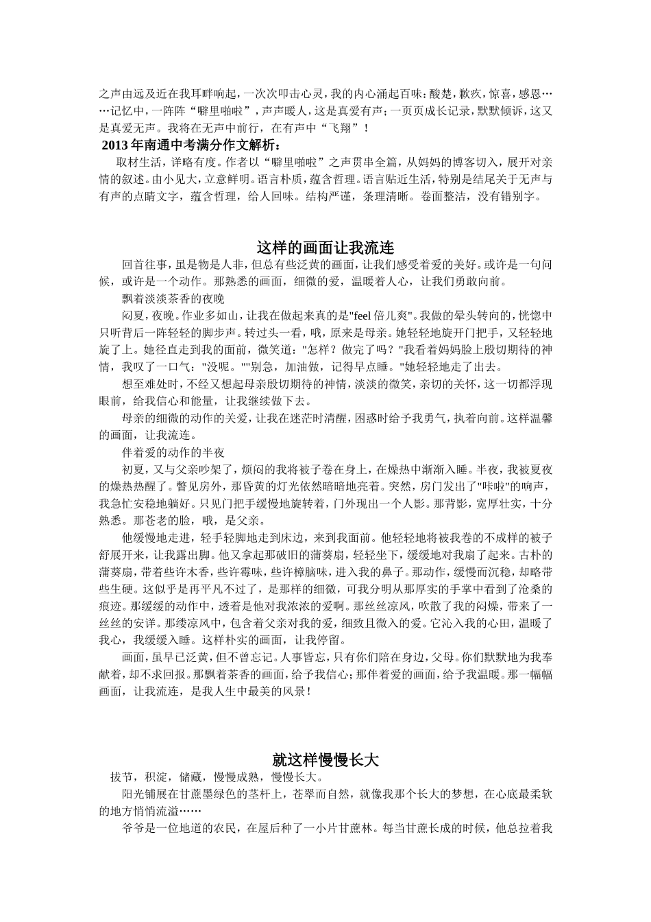 中考满分作文_第3页