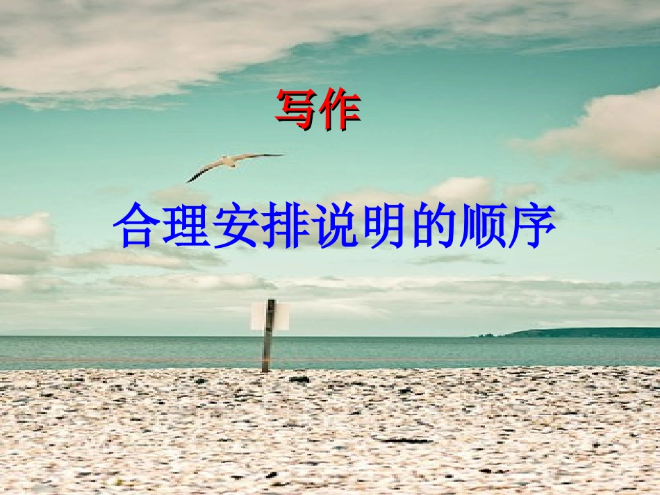 作文合理安排说明顺序_第1页